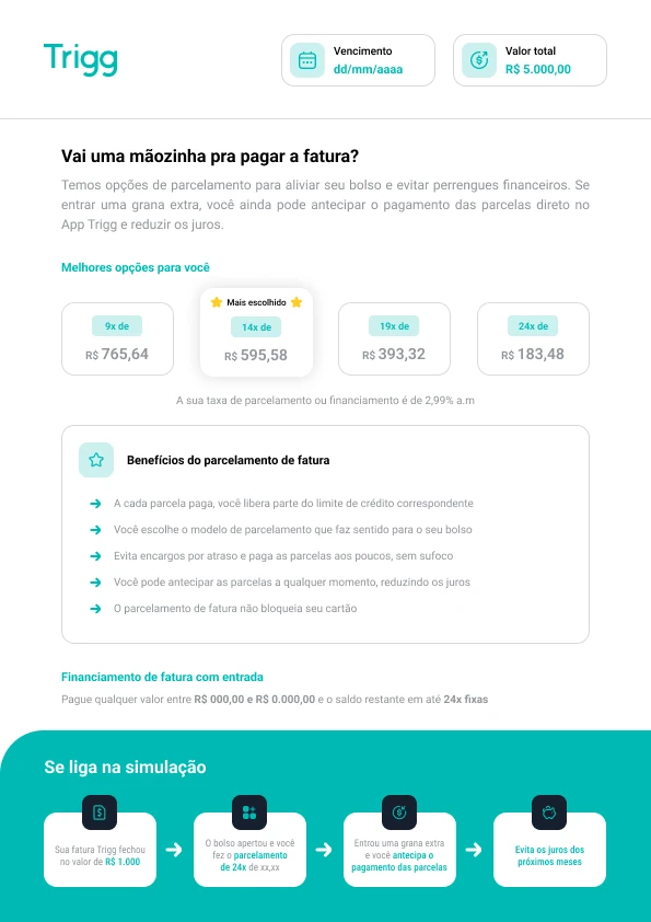 Página 2: parcelamento